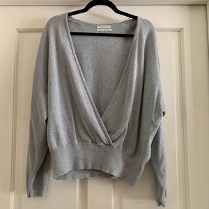 Urban Outfitters Gray low drop sweater